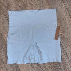 SKIMS Soft Smoothing Seamless Shorts Light Blue Casual Relaxed Lounge Shorts NEW